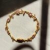 Bracelet "Éclat de Pivoine" (Full Rose)