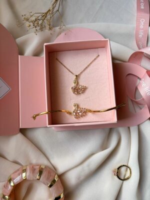 Parure Royale "Cygne de Cristal" (Coffret)