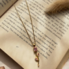 Collier "Cygne Fleur d'Or" – Doré & Cristaux Diamant